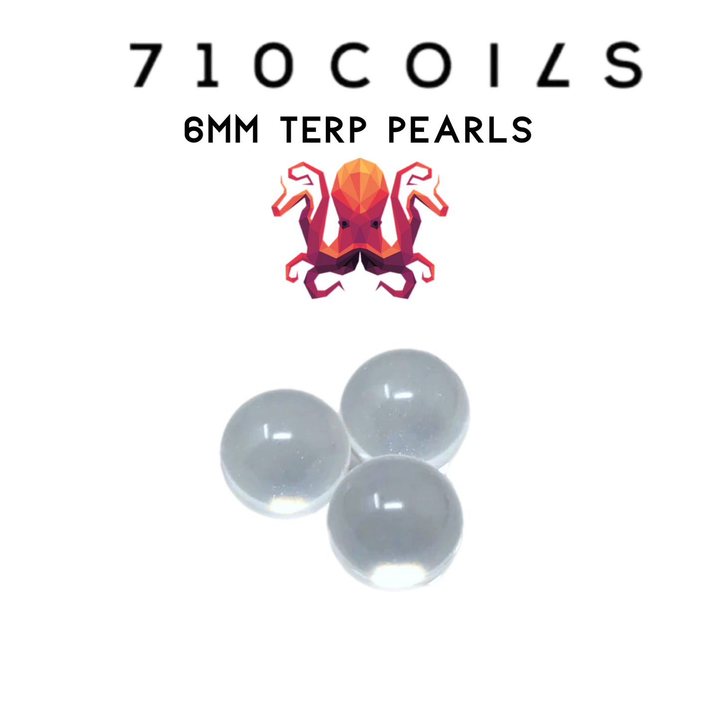 710 COILS QUARTZ TERP PEARLS, 6mm