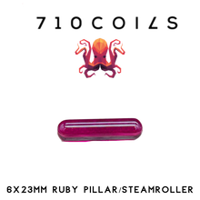 710 COILS RUBY or Sapphire PILLER/STEAMROLLER, 6x23MM