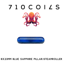 710 COILS RUBY or Sapphire PILLER/STEAMROLLER, 6x23MM