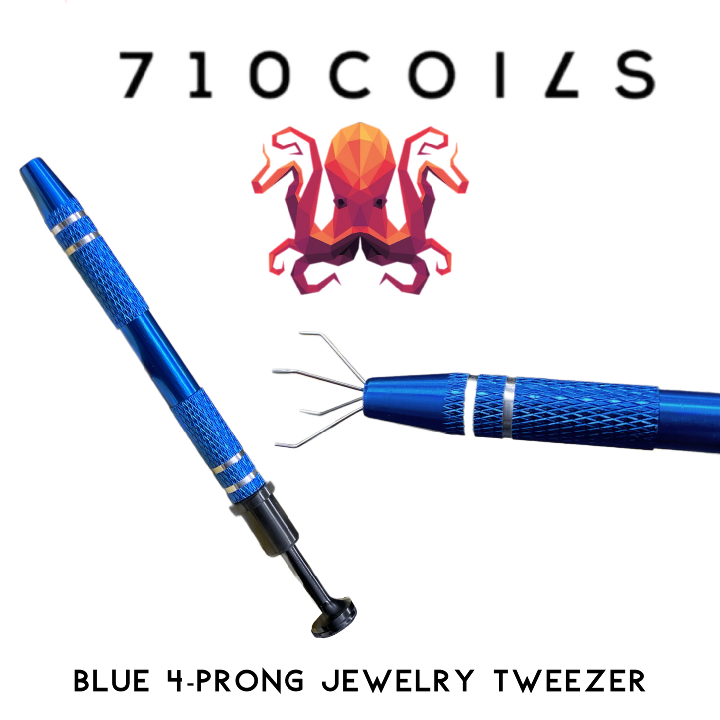710 COILS 4-PRONG JEWELRY TWEEZERS