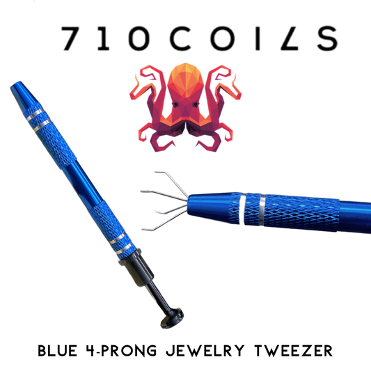 710 COILS 4-PRONG JEWELRY TWEEZERS