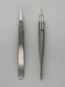 2 clear slit Inserts and  a pair of tweezers - Seven Ten Coils